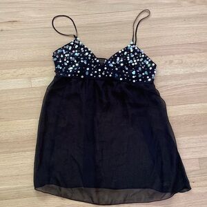 La Senza Babydoll Top with Sequins